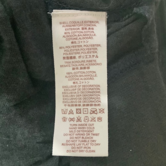 Free People Studded Sleeves Oversized Streetwear Gray Top Size XS - Picture 10 of 11